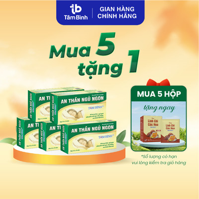 [Combo 5] An thần ngủ ngon Tâm Bình (hộp 30v)  - Bớt lo âu, ngủ sâu sảng khoái