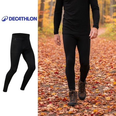 Quần giữ nhiệt cao cấp DECATHLON 500 cho nam thời tiết lạnh dưới 15 độ BL 500 đen 8759473