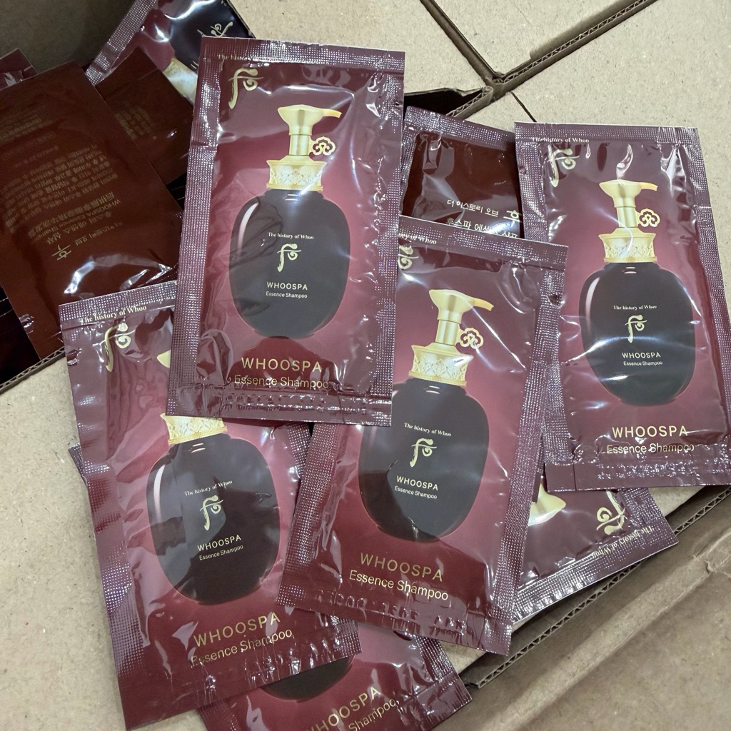 COMBO 10 GÓI DẦU GỘI WHOO THE HISTORY OF WHOO WHOOSPA ESSENCE SHAMPOO