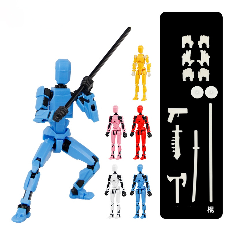 Đồ Chơi Mô Hình Figure Robot DUMMY 13 Cử Động Linh Hoạt (Tặng Kèm Bộ 6 Bàn Tay, 4 Vũ Khí)