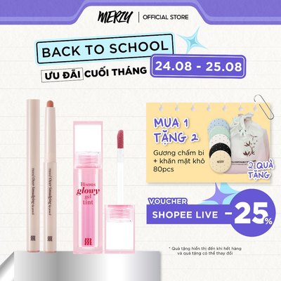 Combo Merzy Bisous Glowy Gel Tint/Merzy Mood Over Smudging Lip Pencil