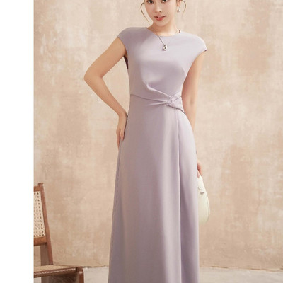 Đầm tím SIXDO (Purple Woven Sarong Dress)