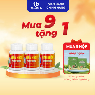 [Combo 6-9] hộp Viên khớp Tâm Bình hỗ trợ thoái hóa khớp, đau nhức xương khớp, viêm khớp, đau mỏi vai gáy