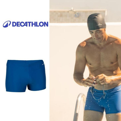 Quần bơi boxer cơ bản 100 cho nam xanh dương DECATHLON NABAIJI mã 8756978