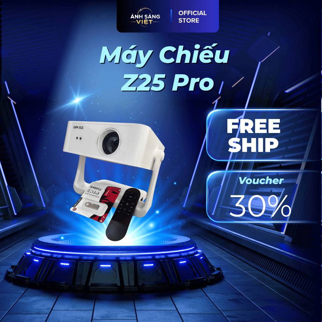 Máy Chiếu Z25 Pro - Full HD 1080 | Tặng USB Hiệu Ứng Cảnh 64GB | Đi Cảnh, Xem Phim, Youtube