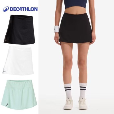Váy sk dry 100 chơi tennis pickleball cho nữ đen Decathlon ARTENGO mã 8547380