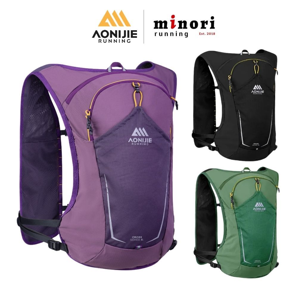 Balo Vest nước Aonijie C9125 leo núi vest chạy trail đạp xe nhẹ cực thoáng dung tích 8L Freesize