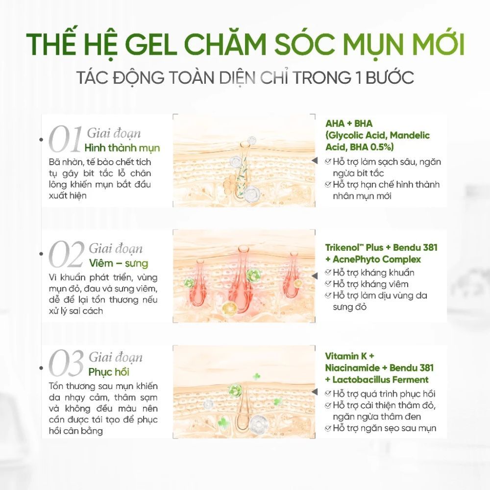 Ảnh 5 của Gel Chấm Mụn DAILY EFFECT Acne Spot Control Gel hỗ trợ giảm mụn , giảm thâm 5g/10g