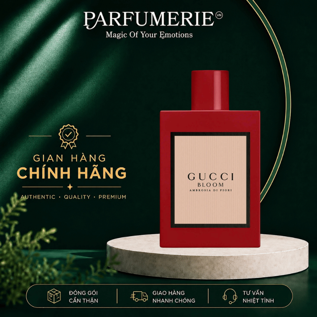 Nước hoa nữ Gucci Bloom Ambrosia Di Fiori EDP 100ml hương thơm quyến rũ, sang trọng
