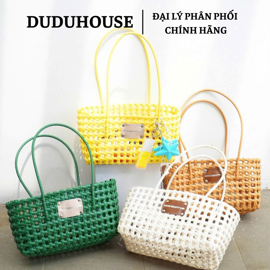 Túi Xách Thời Trang Niche Beauty Lab + móc chìa khóa Mica