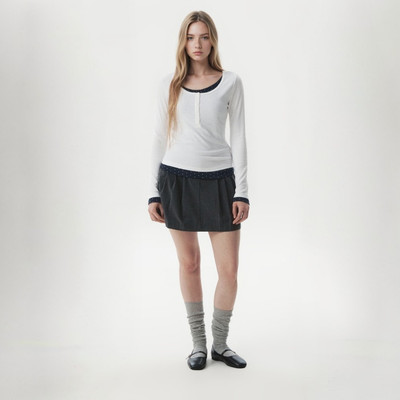 Váy WHO.A.U Layered Pleats Skirt_WHWHGB831F