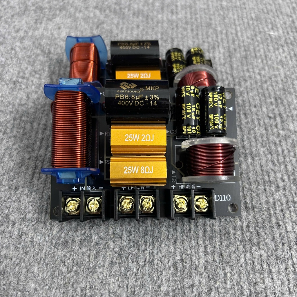Mạch phân tần 2 loa AD110 chất lượng cao cho dàn âm thanh Hi-Fi, mạch Full đơn Bass Trép