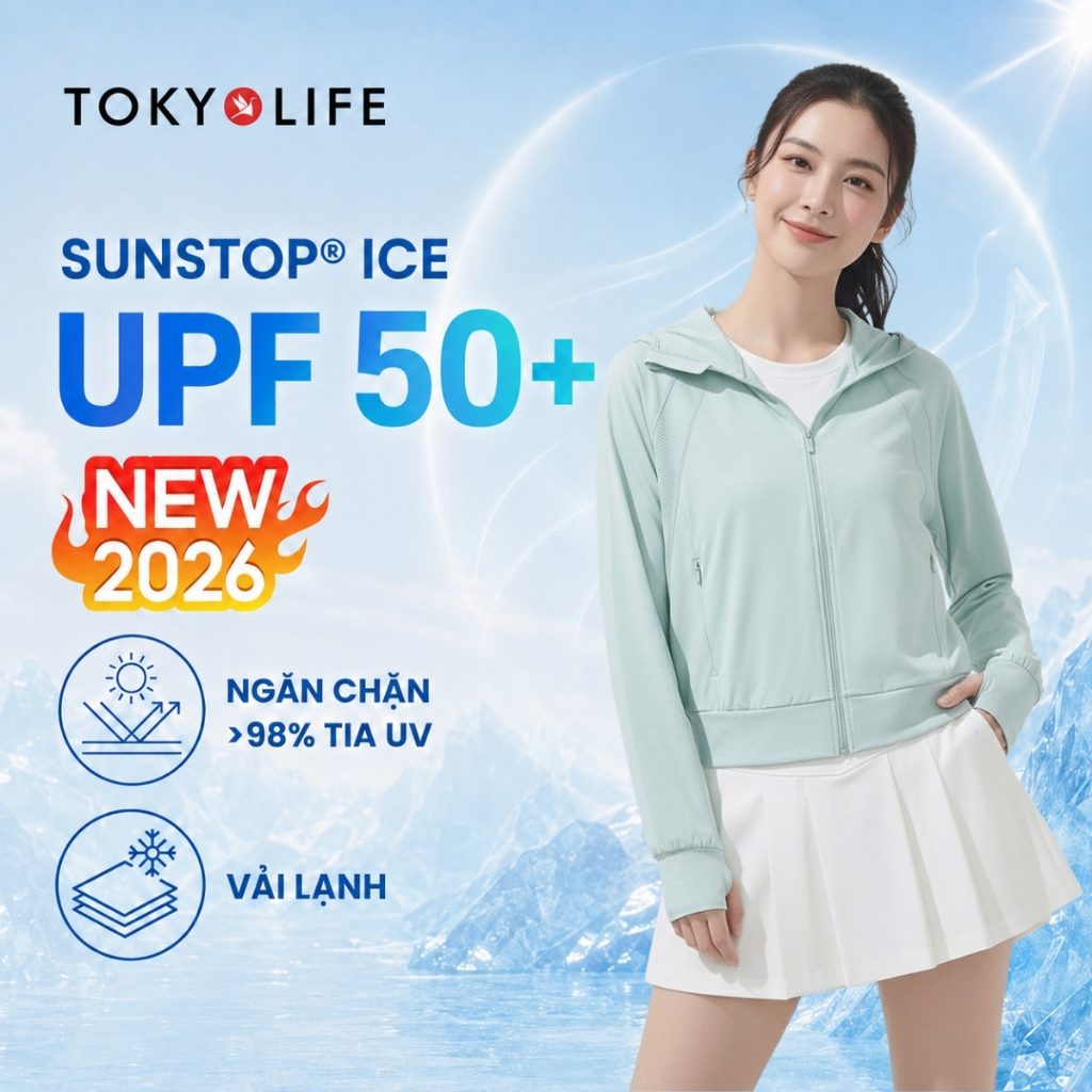 Áo Khoác Chống Nắng Chống Tia UV Nữ Sunstop Ice Mát Lạnh Thoáng Khí 40003392 - TOKYOLIFE