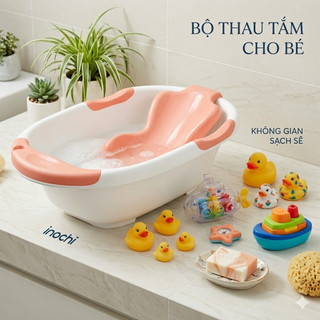 Thau tắm trẻ em Notoro PLUS- Không Tựa Các góc cạnh bo tròn đảm bảo an toàn cho trẻ.