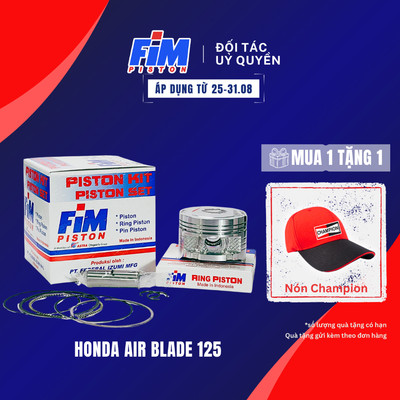 Bộ Piston FiM77 cho xe Honda Air Blade, Honda Vario 125