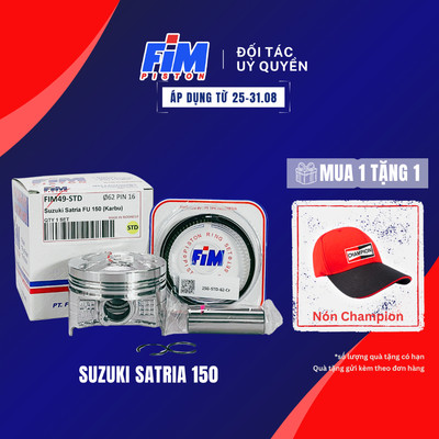 Bộ Piston FiM49-STD cho xe Suzuki Satria, Raider 150cc
