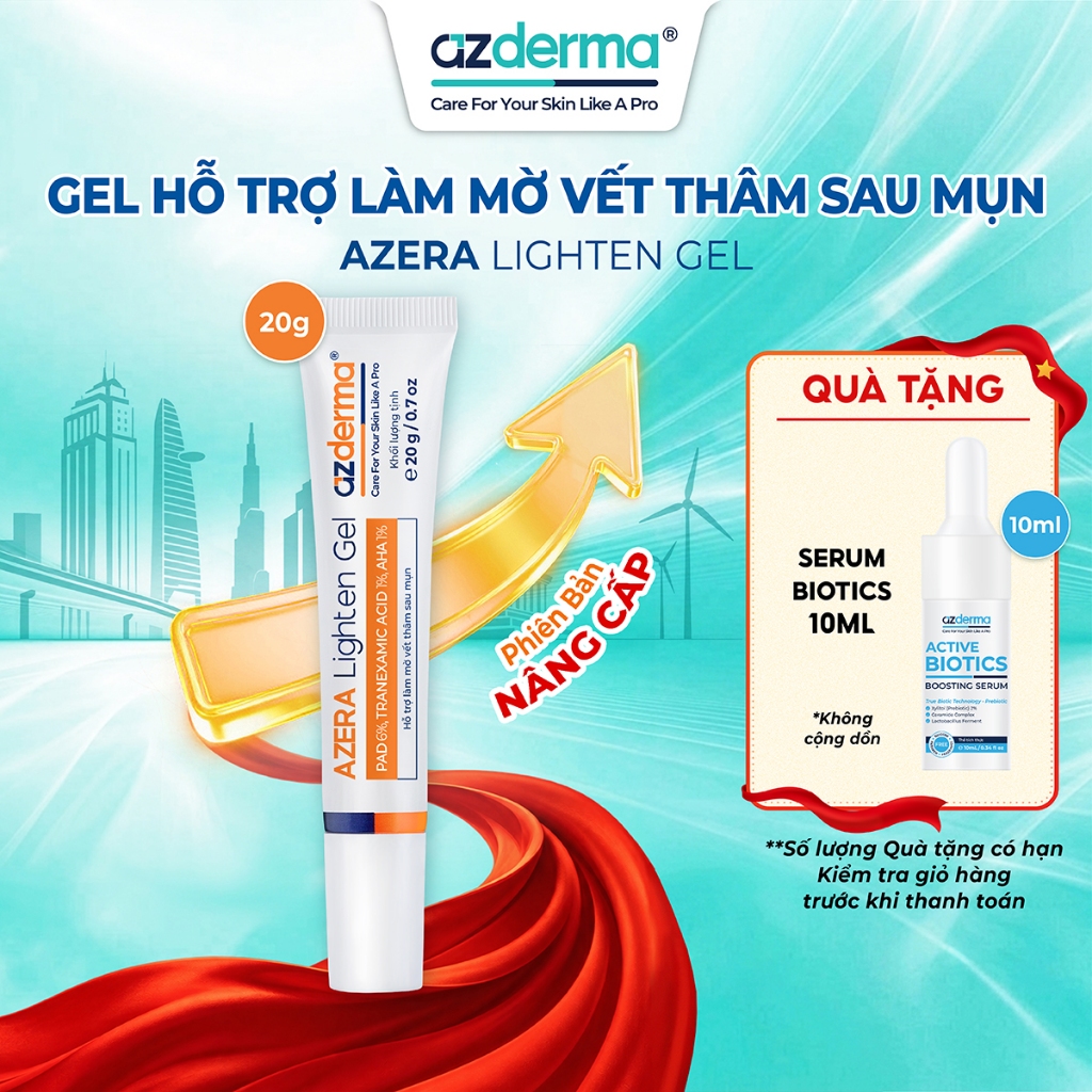 [Bản Nâng Cấp] Gel giúp hỗ trợ mờ thâm mụn hỗ trợ làm sáng giúp đều màu làn da và dưỡng ẩm Azera Lig
