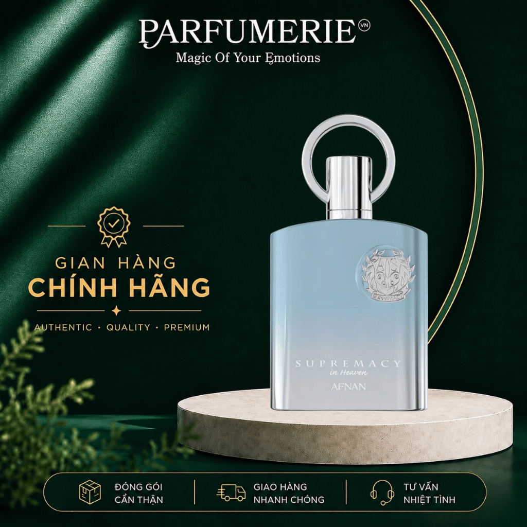 Nước hoa Afnan Supremacy In Heaven EDP 100ml phong cách mùi hương Creed Silver Mountain Water, tươi 