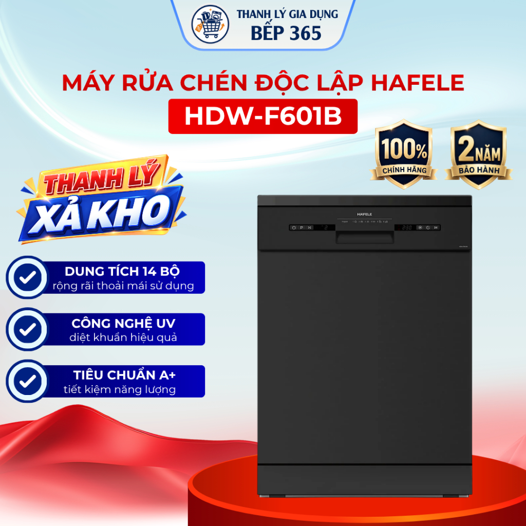 (Dọn kho) Máy rửa chén Hafele HDW-F601B (535.29.670)