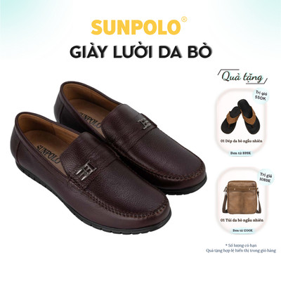 [ Xả kho ] Giày nam Da bò cao cấp SUNPOLO giày đi tiệc, công sở MU2516