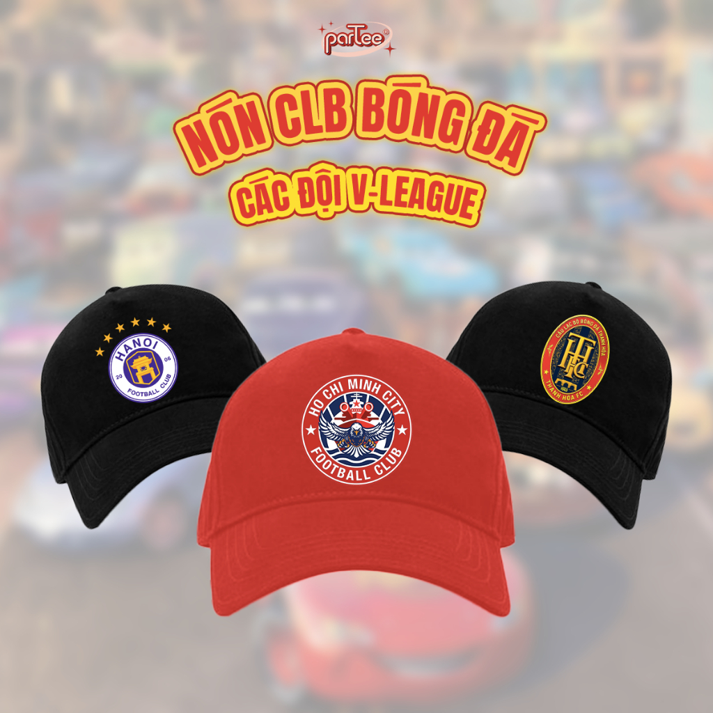 V-LEAGUE - Mũ Nón Lưỡi Trai Kaki Cotton CLB Bóng Đá Football In Logo Đội Bóng V League
