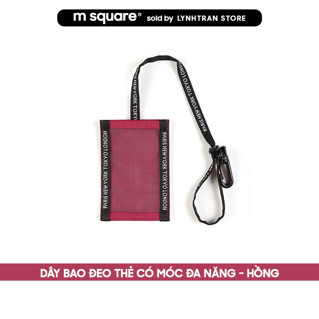 Dây đeo bao thẻ có móc khoá đa năng cao cấp Msquare® Chính hãng giá tốt