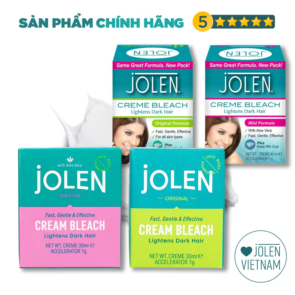 [HỎA TỐC HN] Kem Tẩy Màu Lông Jolen - Nhập UK US (Kem Làm Nhạt Màu Lông, Kem Nhuộm Lông Mày)