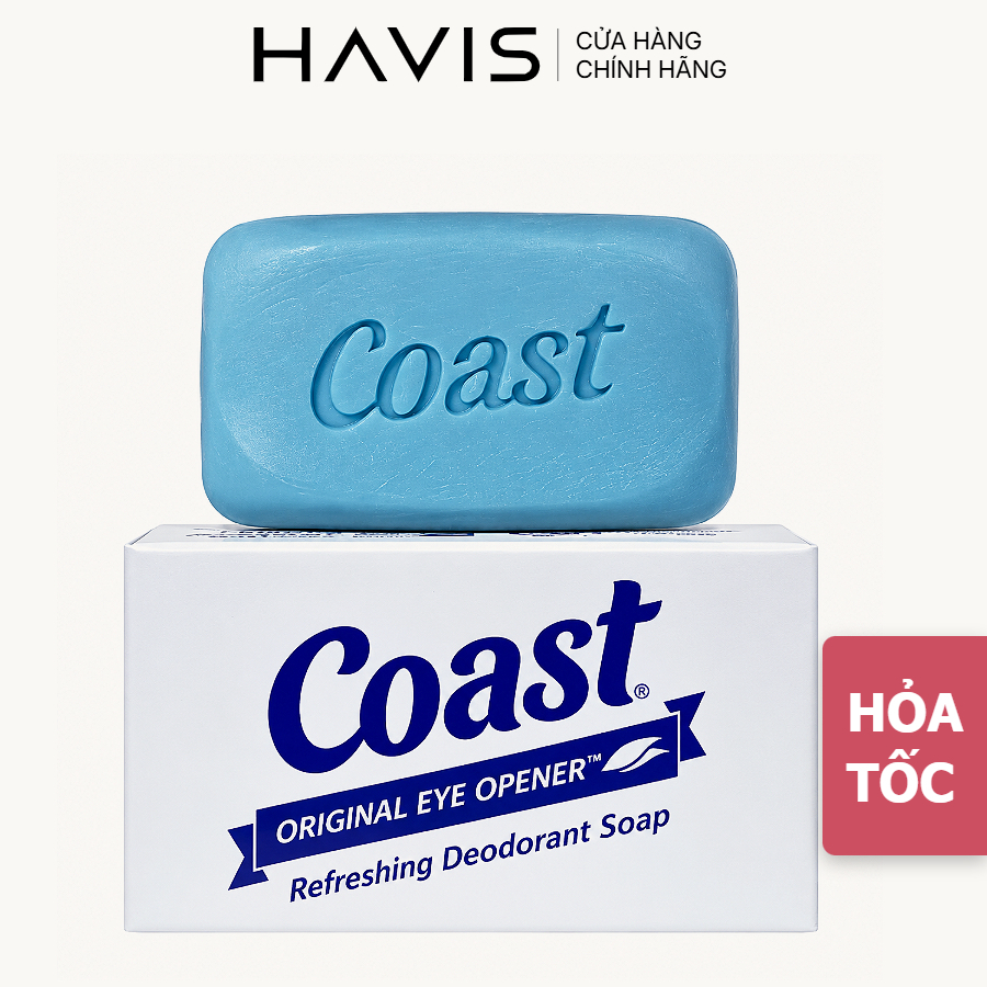 Xà bông cục Coast Mỹ Soap 113g diệt khuẩn sạch da / Xà phòng tắm Coast