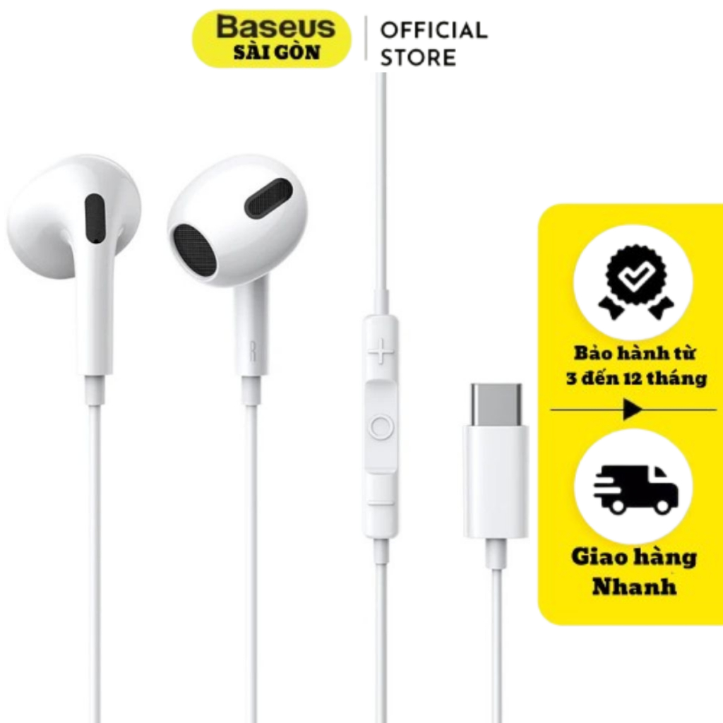 Tai nghe có dây chân cắm Type C Baseus Encok Lateral in-ear wired earphone C17
