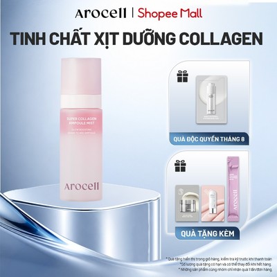 Tinh Chất Dạng Xịt Khoáng Collagen Căng Bóng Da Arocell Super Collagen Ampoule Mist 80ml