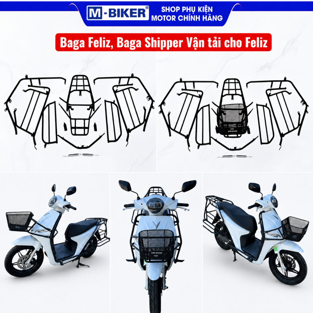 Baga Xe Điện Feliz Baga Shipper Xe Điện Feliz Baga Chở Hàng Feliz