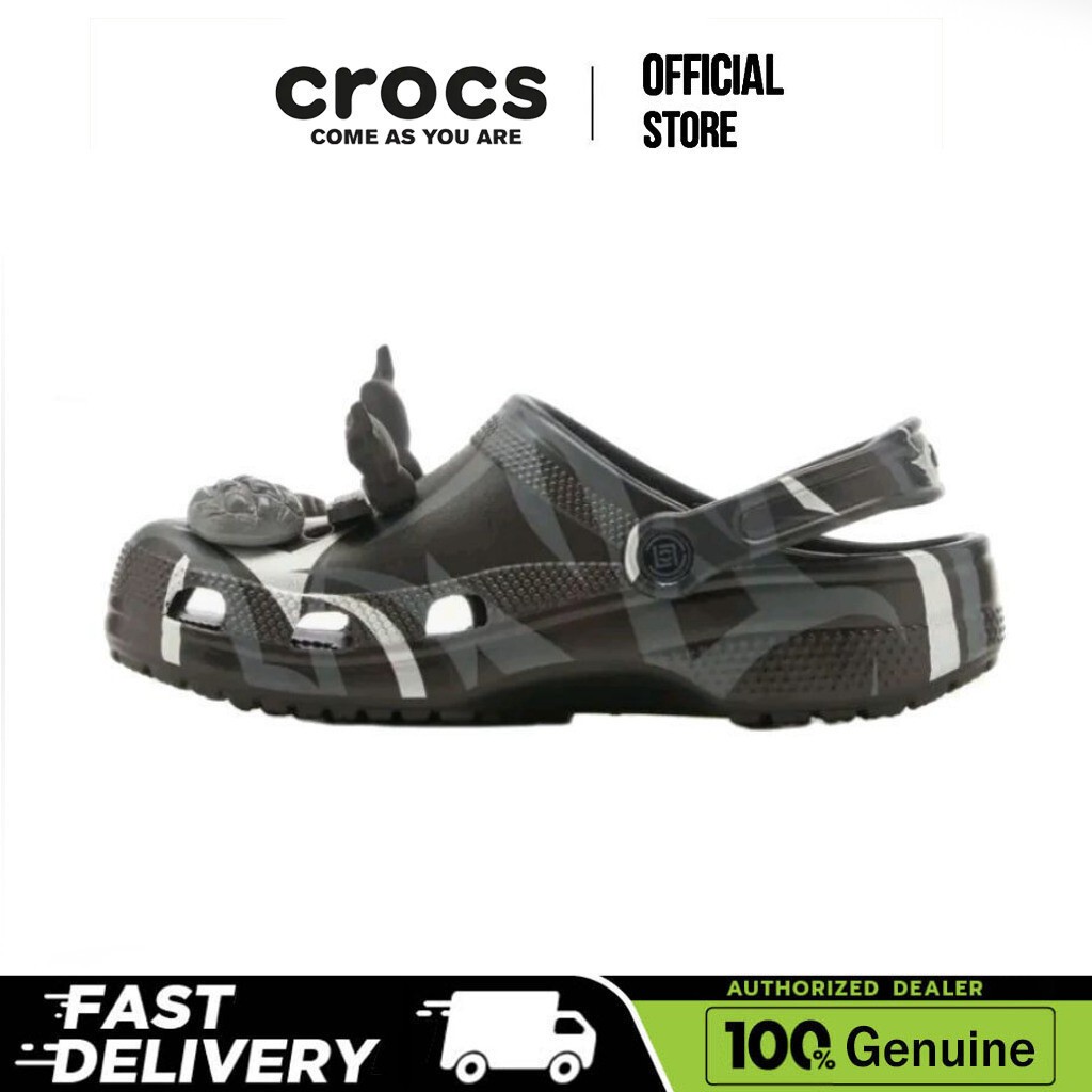 【100% Genuine】Crocs Classic clog 208700-001 Men's and Women's Beach Sandals