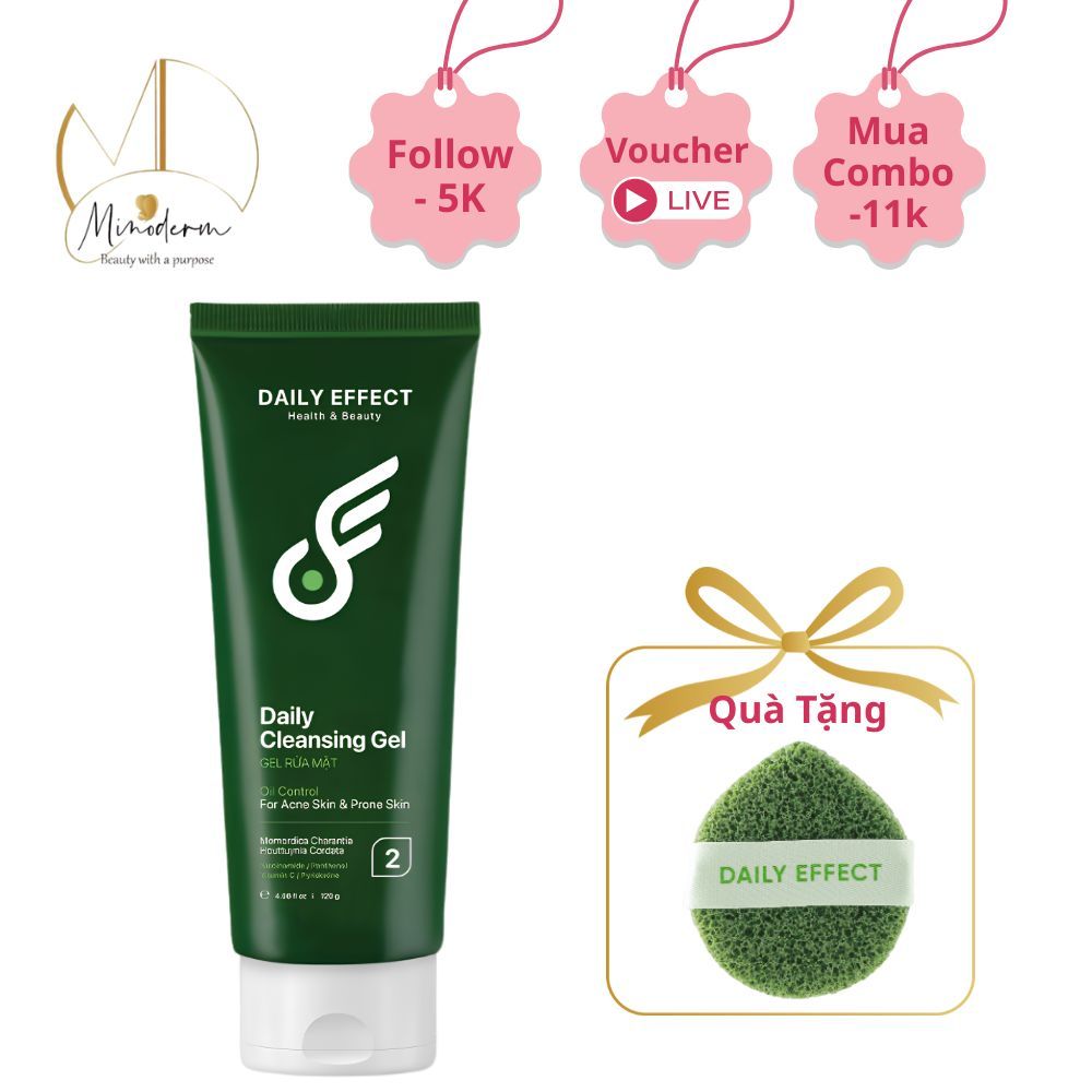 Sữa Rửa Mặt DAILY EFFECT Daily Cleansing Gel làm sạch dành cho da dầu 120g