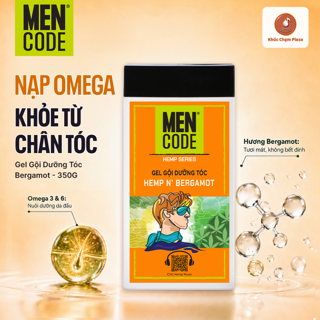 Dầu Gội Nam Dưỡng Tóc Mencode Bergamot |350G
