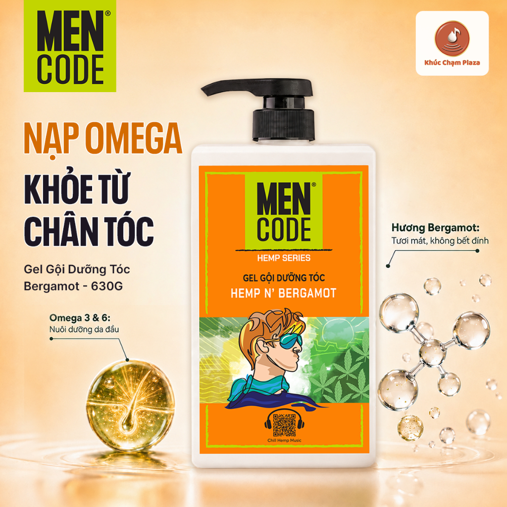 Dầu Gội Nam Dưỡng Tóc Mencode Bergamot |630g