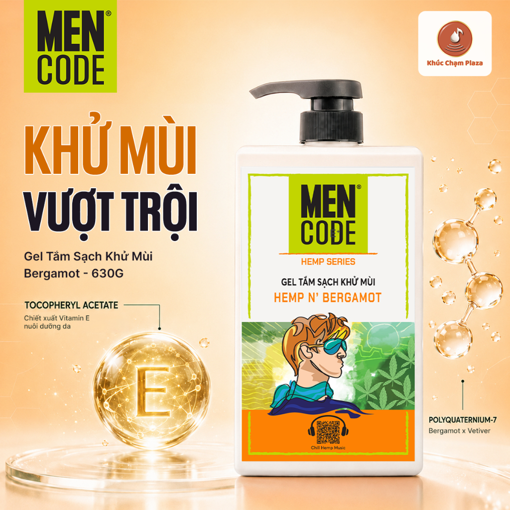 Sữa Tắm Nam Sạch Khử Mùi Mencode Bergamot |630g