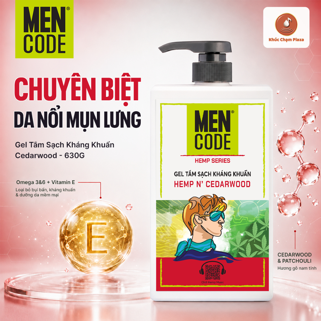 Dầu Gội Nam Sạch Kháng Khuẩn Mencode Cedarwood |630g