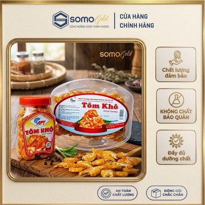 Tôm Khô Thượng Hạng APT (120g/200g) - Tôm Khô Loại 1 Mềm Ngon Ngọt Tự Nhiên Cao Đạm, Dùng Nấu Canh Ăn, Ăn liền