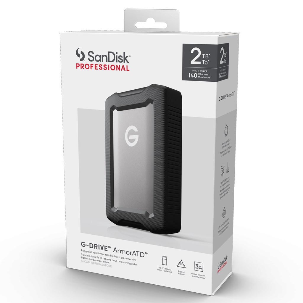 Ổ Cứng gắn Ngoài SanDisk Professional G-DRIVE ArmorATD 2TB USB-C