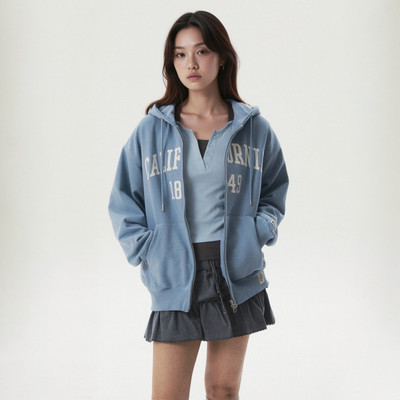 Áo Khoác WHO.A.U Signature Patch Hood Zip-up_WHMZGB911U