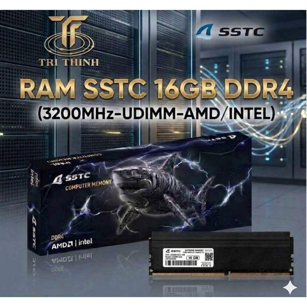 RAM PC hiệu SSTC 16GB DDR4 (3200MHz UDIMM AMD/Intel)