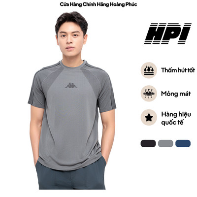 Áo Thun Tay Ngắn Nam KAPPA Dệt Liền Không Đường May Kháng Khuẩn Thoáng Khí 37247KW