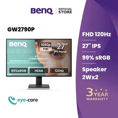 BenQ GW2790P | Màn hình BenQ 27 inch 1080p FHD 120Hz bảo vệ mắt phù hợp cho làm việc và giải trí