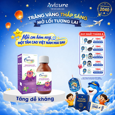Avisure Muno TPBVSK hỗ trợ tăng đề kháng cho bé 100ml