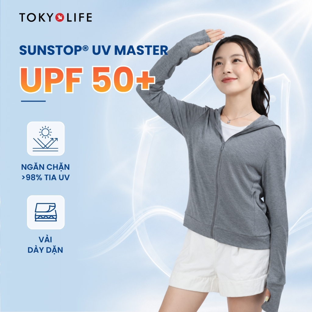 Áo Khoác Chống Nắng Chống Tia UV Nữ Sunstop UV Master Cao Cấp Dày Dặn 40000465 40005962 - TOKYOLIFE