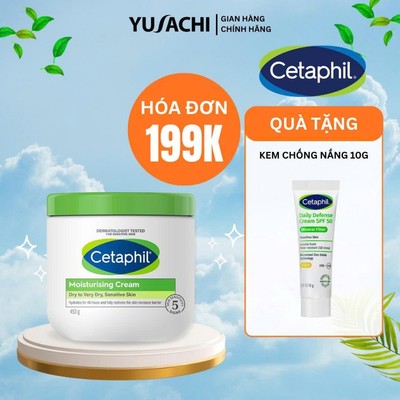 Kem dưỡng ẩm cho da nhạy cảm Cetaphil Moisturizing Cream cấp ẩm sâu đến 48H (50g/100g/453g)