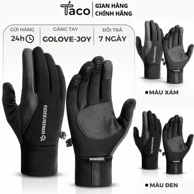 Găng Tay Mùa Đông TACO Golove-Joy Form Nhỏ - Chống Nước, Giữ Ấm, Cảm Ứng Điện Thoại, Đi Xe Máy