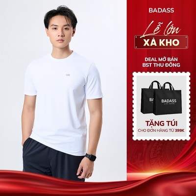 Áo Thun Thể Thao Nam BADASS Cooltouch Slim Fit Co Giãn 4 Chiều Thoáng Mát Thấm Hút Mồ Hôi APHTK708