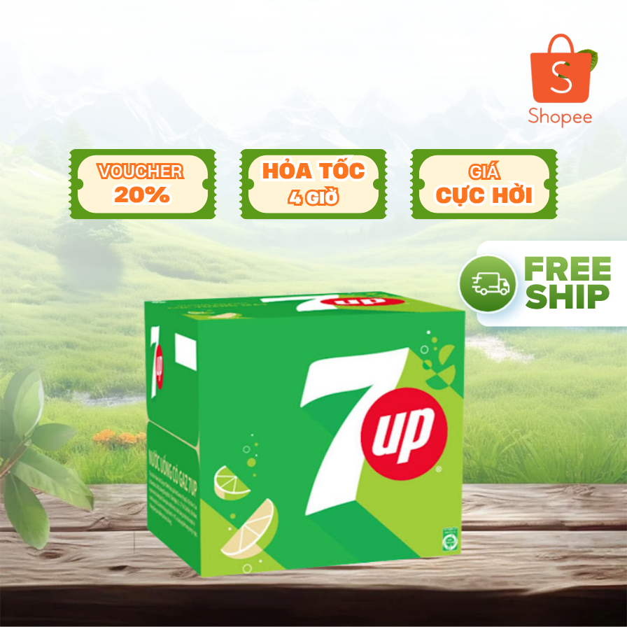 Nước Ngọt 7UP Vị Chanh 1.5L Chai Nhựa PET | Thùng 12 Chai