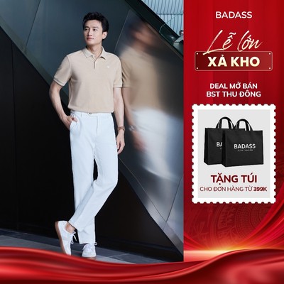 Quần Kaki Nam BADASS Tapered Fit Ống Côn Tôn Dáng Co Giãn Nhẹ Dễ Phối Đồ QKTOL706
